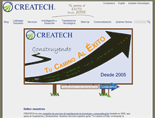 Tablet Screenshot of createch.cl